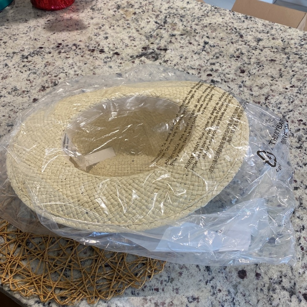 NWT Madewell Woven Straw Panama Hat - Picture 6 of 6